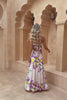 Hannelle Purple Floral Tie Back Maxi Dress