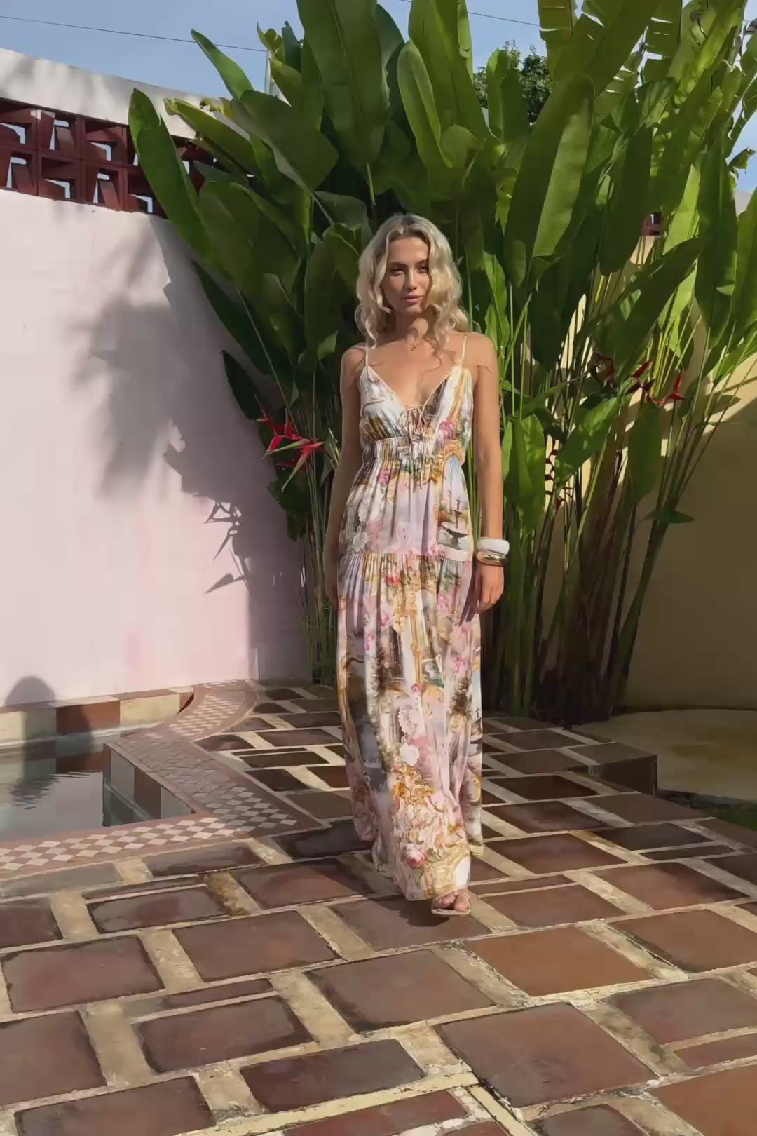 Roselune Multicolour Abstract Maxi Dress