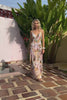 Roselune Multicolour Abstract Maxi Dress