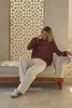 Kinsley Brown Pointelle Knit