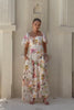 Isola Multicolour Tropical Flared Sleeve Maxi Dress