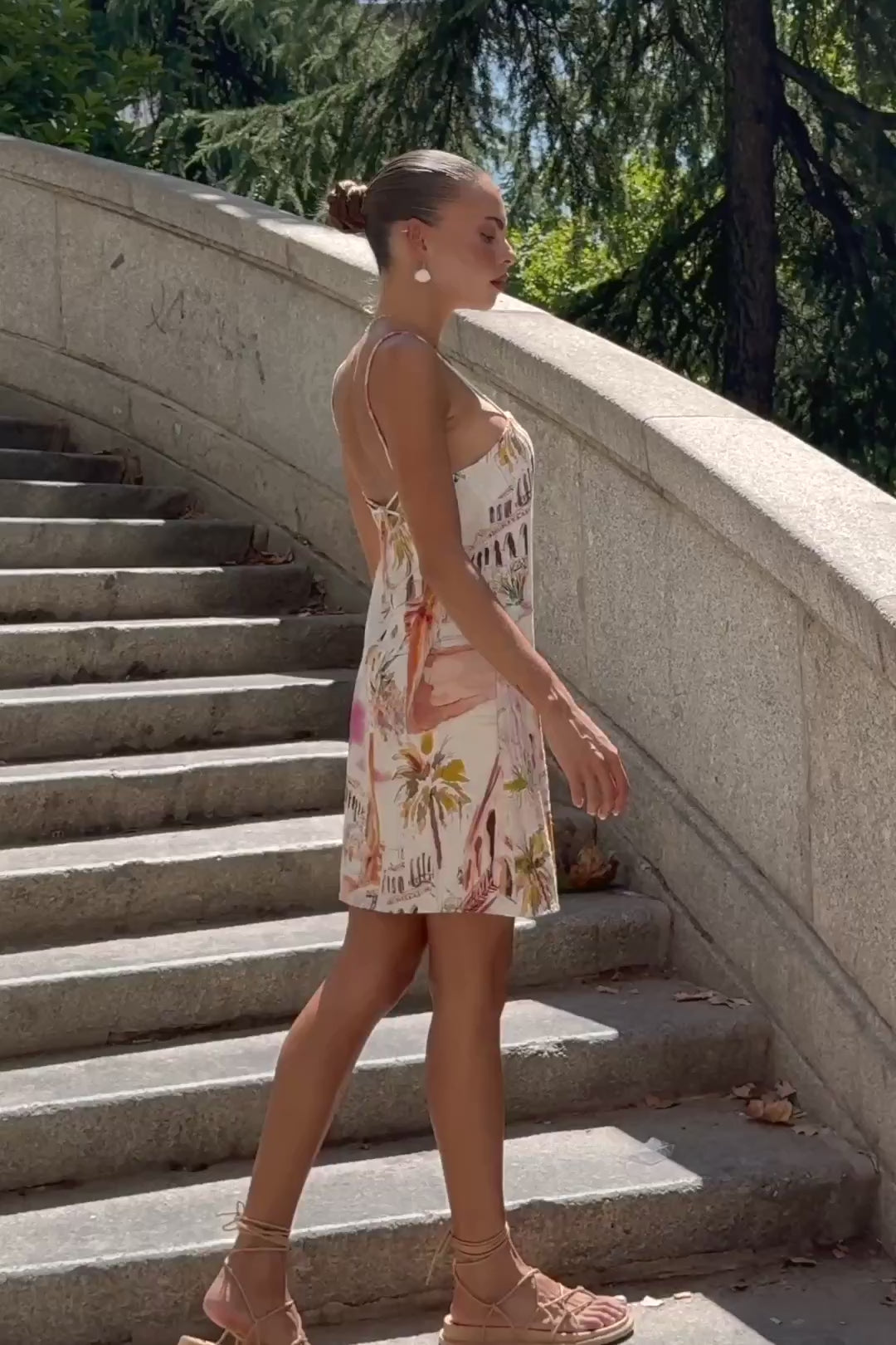 Isola Multicolour Tropical Mini Dress