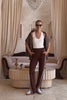 Kirah Brown Stripe Trackpants