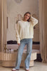 Alia Cream Cable Knit Sweater