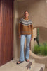 Irma Brown Fair Isle Knit Sweater