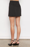 WSK201-6A Romee Black Side Split Mini Skirt