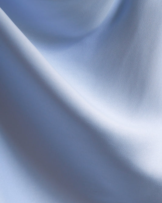 Gaun Midi Terjun Sayang Biru Lila