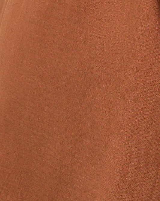 Mini Dress Maliyah Coklat Dasi Depan