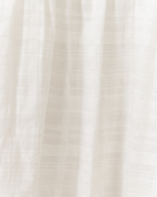 Gaun Midi Kancing Putih Valencia