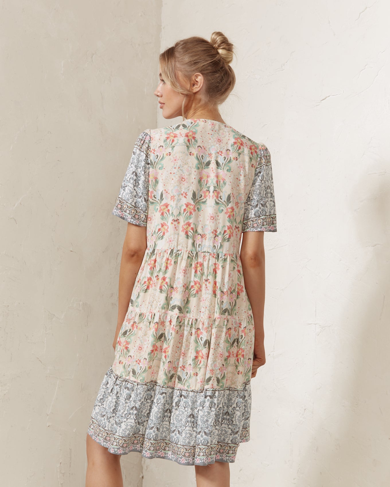 Izei Floral Boho Mini Dress