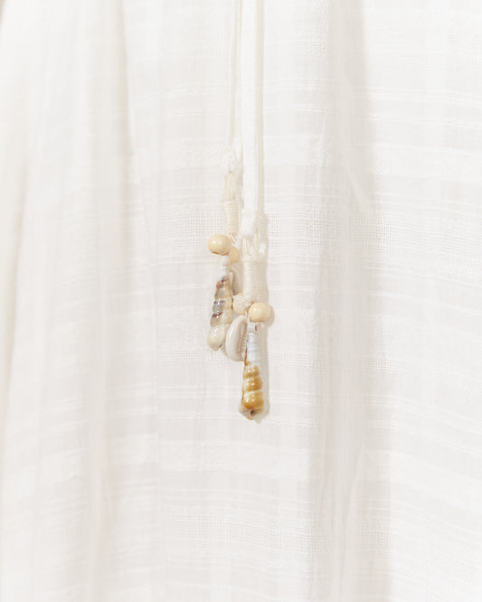 Gaun Midi Putih Ina