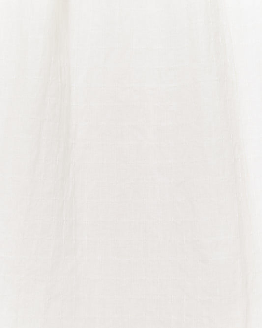 Gema White Embroidered Smock Dress