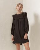 Haidyn Black Ruffles Mini Dress