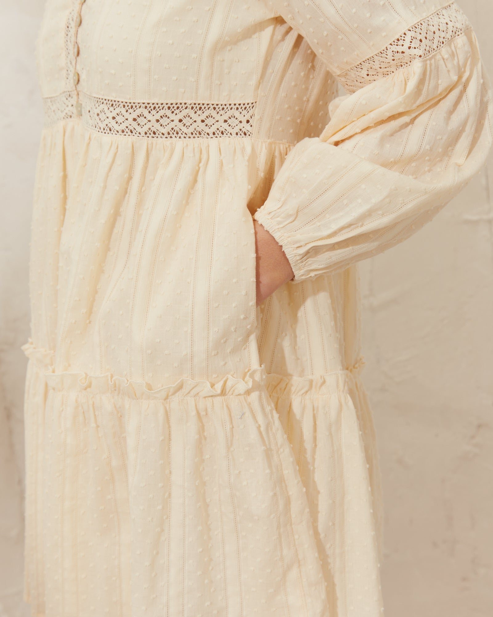 Journee Cream Mini Dress