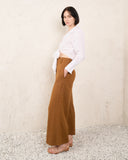 Keira Tan Brown Wide Leg Pants