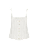 Jasmine White Cami Top
