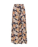Indira Navy Peach Floral Wide Leg Pants