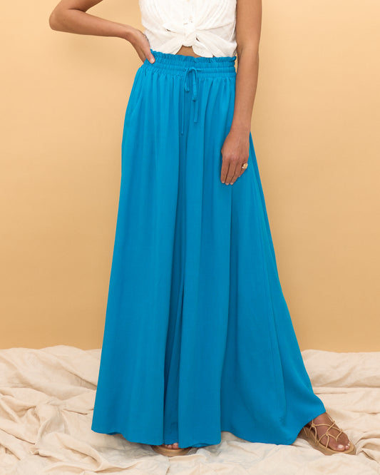 Sol Blue Wide Leg Pants