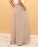 Sol Beige Wide Leg Pants