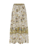 Glory Green Boho Maxi Skirt