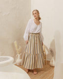 Jaylee Stripe Maxi Skirt