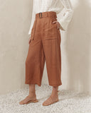 Gaia Brown Linen Culottes