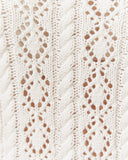 Haisley Ivory White Pointelle Sweater