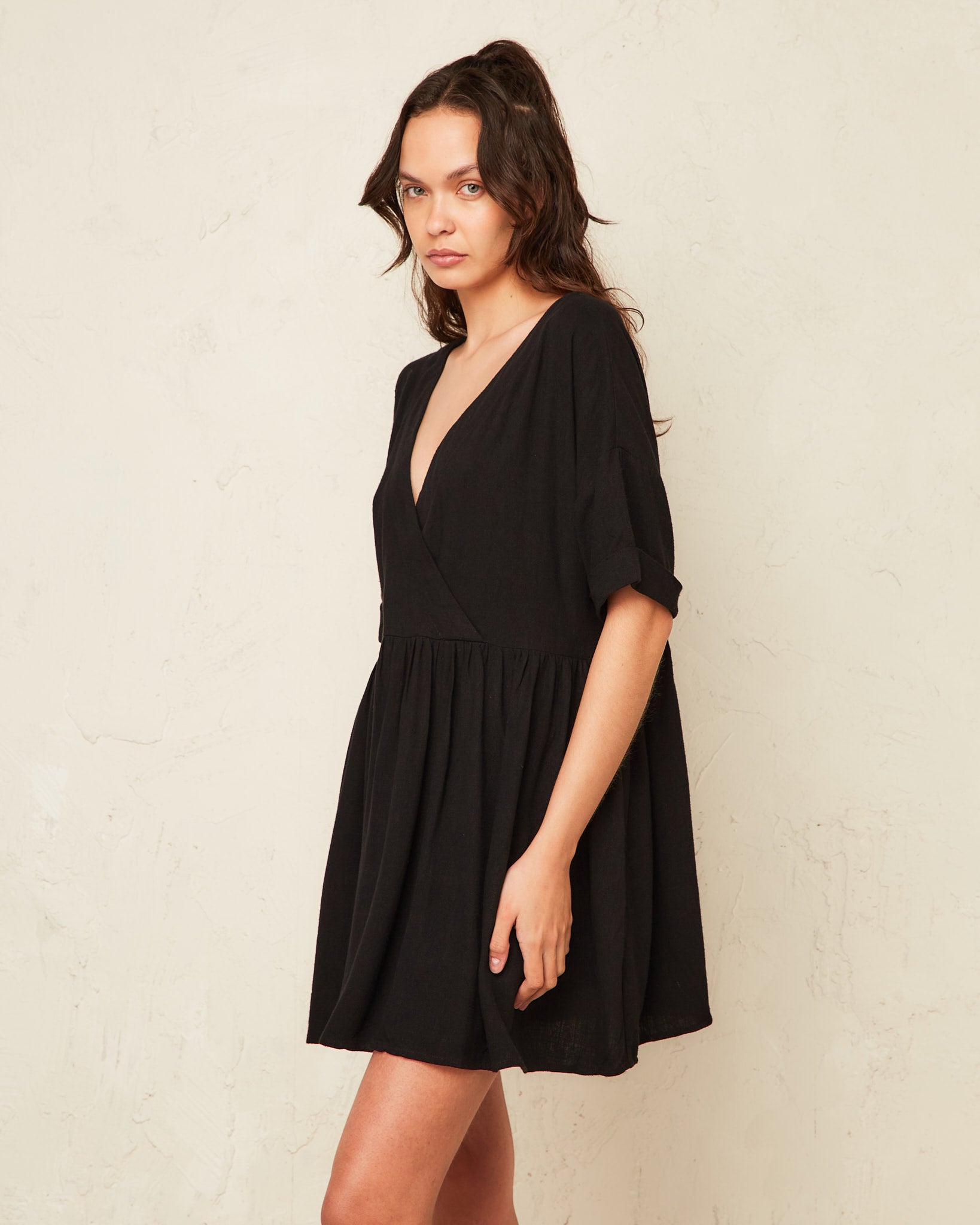 Kenzie Black Reversible Mini Dress