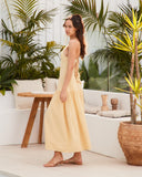 Kaylani Butter Yellow Maxi Dress