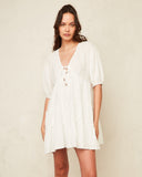 Kaitlyn White Tiered Mini Dress
