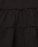 Kaitlyn Black Tiered Mini Dress