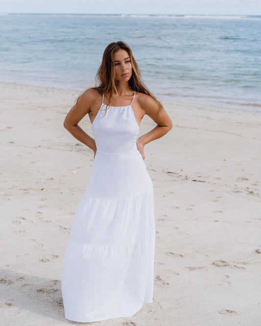 Kaylani White Maxi Dress