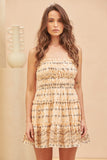 Nectar Wilde Orange Boho Mini Dress