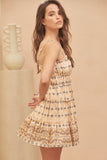 Nectar Wilde Orange Boho Mini Dress