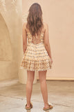 Nectar Wilde Orange Boho Mini Dress
