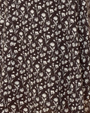 Millie Black Floral Midi Dress