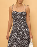 Millie Black Floral Midi Dress
