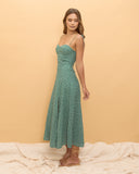 Miriam Green Floral Midi Dress