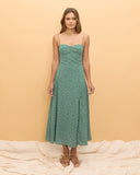 Miriam Green Floral Midi Dress
