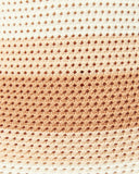Close up of the freyja brown halterneck mini dress