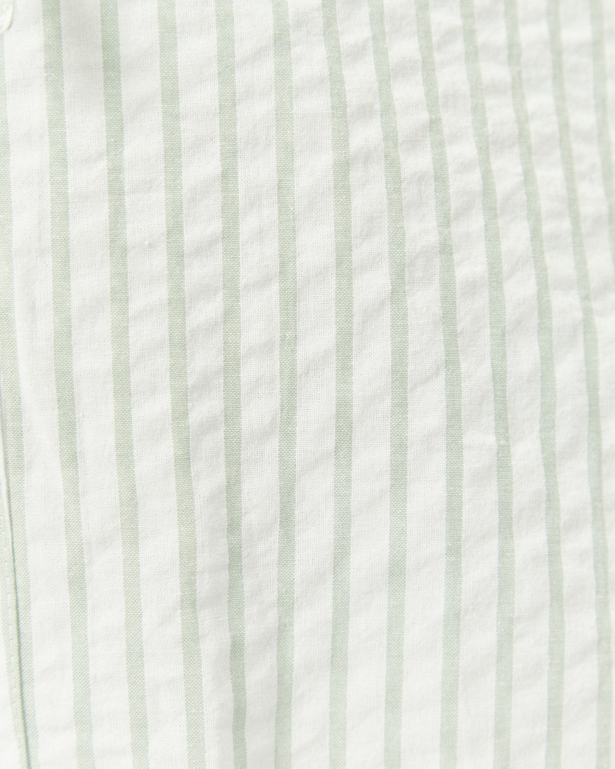 Close up of the kali green stripes collared ties shirt