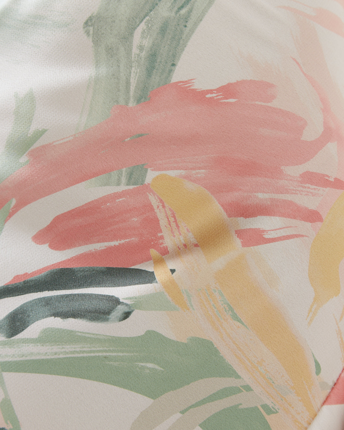 Close up of the ofelia abstract print midi skirt