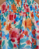 Close up of the trinity floral cut out playsuit