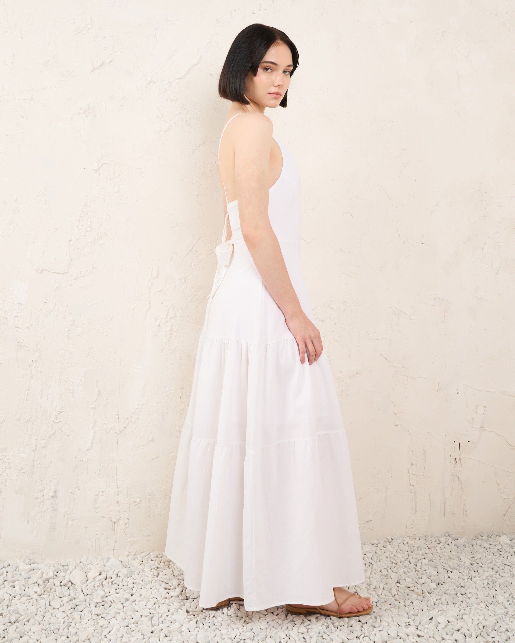 Kaylani White Maxi Dress