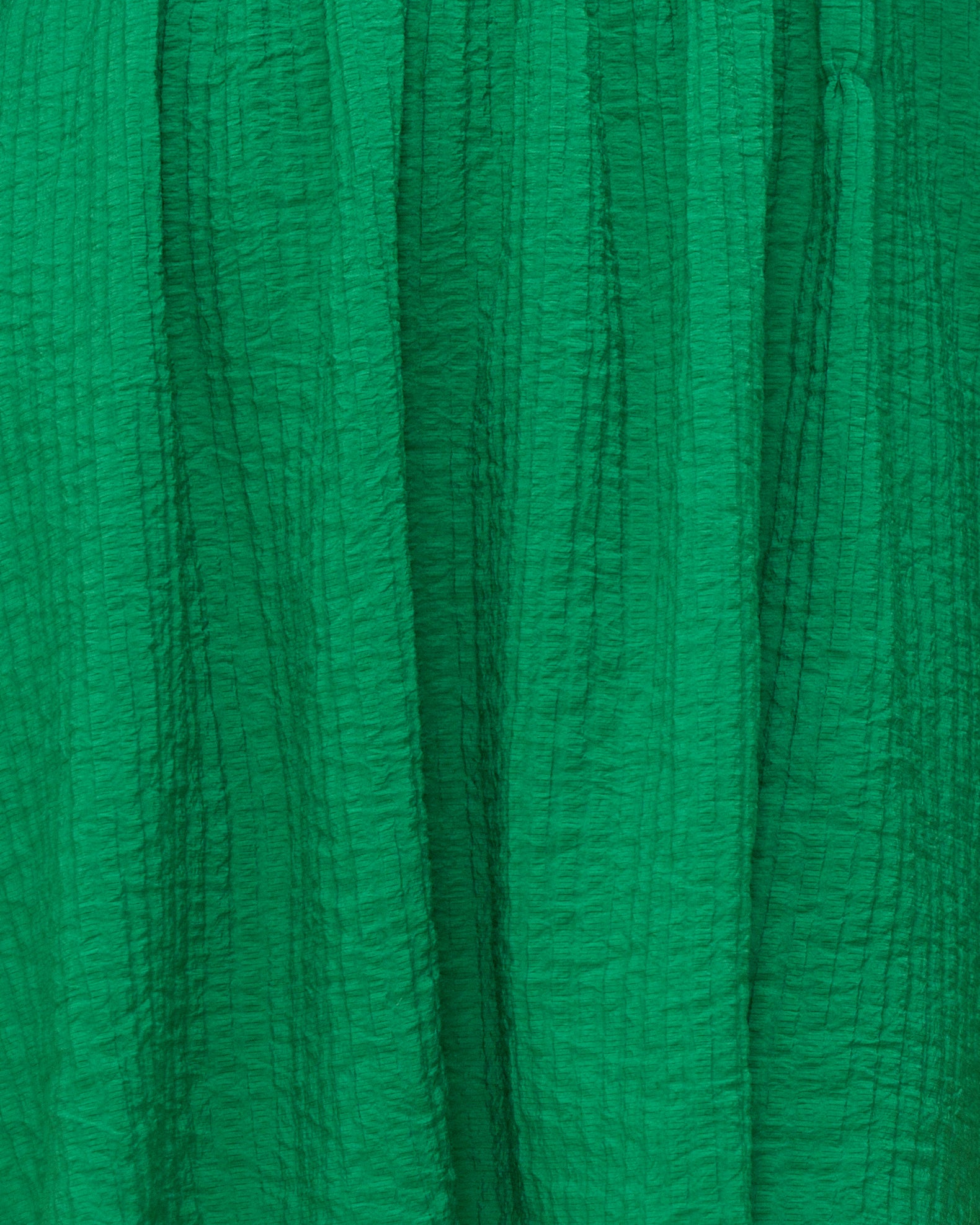 Valentine Green Puff Sleeve Mini Dress
