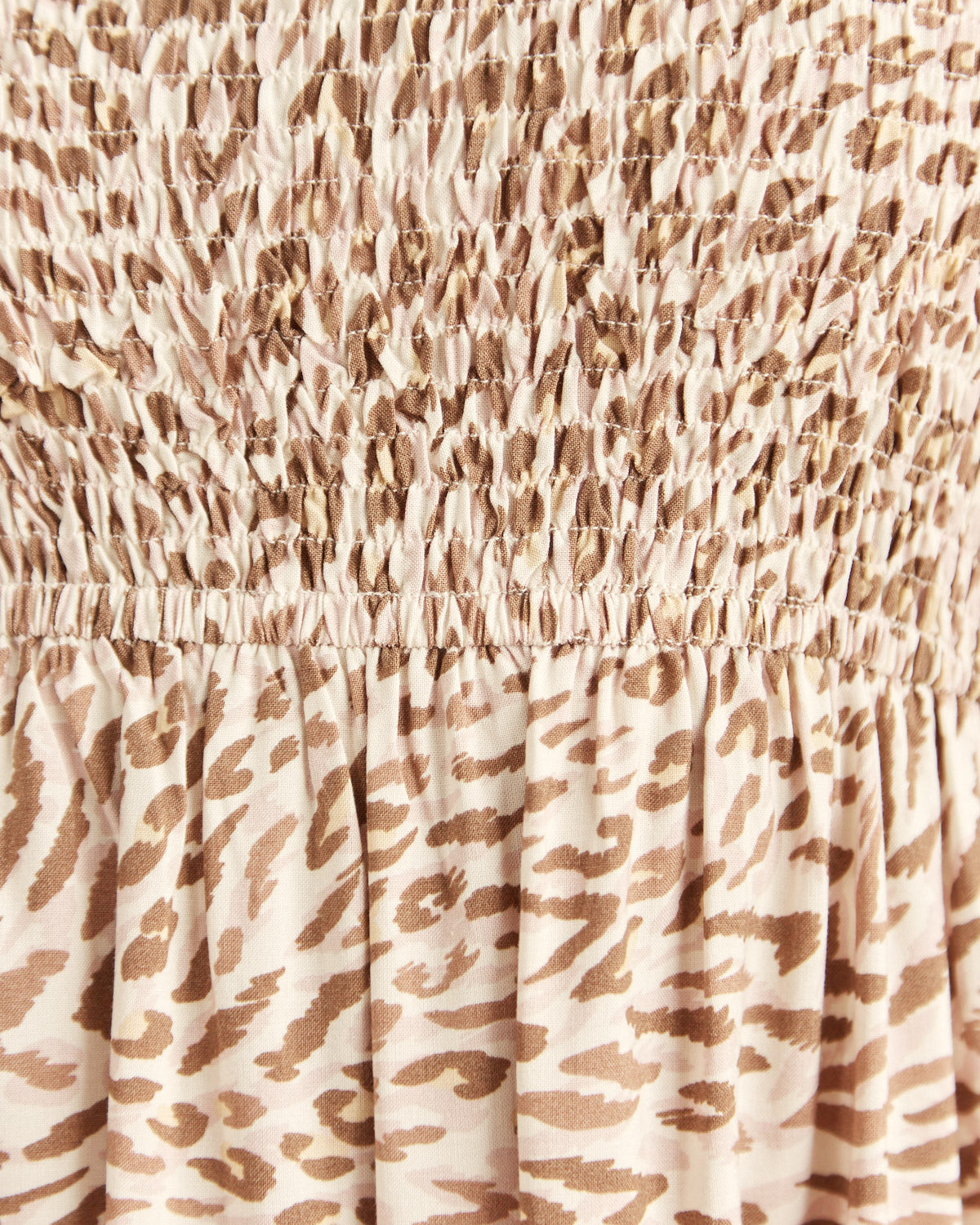 Close up of the wynonna leopard mini dress